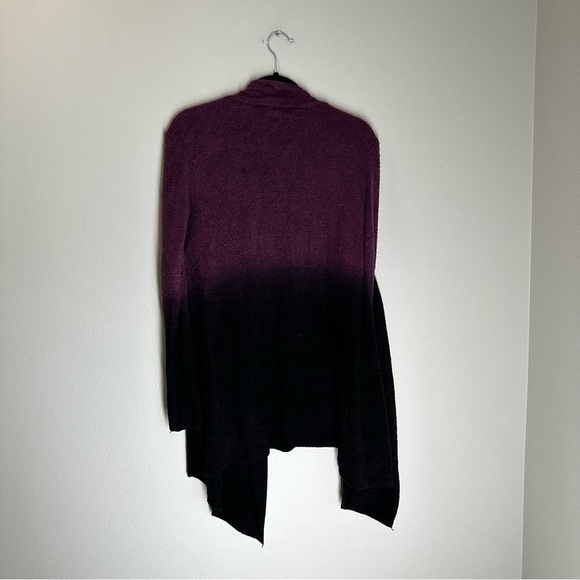 Barefoot Dreams Cozy Chic Calypso Wrap Cardigan Ombre Black Purple Size S/M - Picture 8 of 11